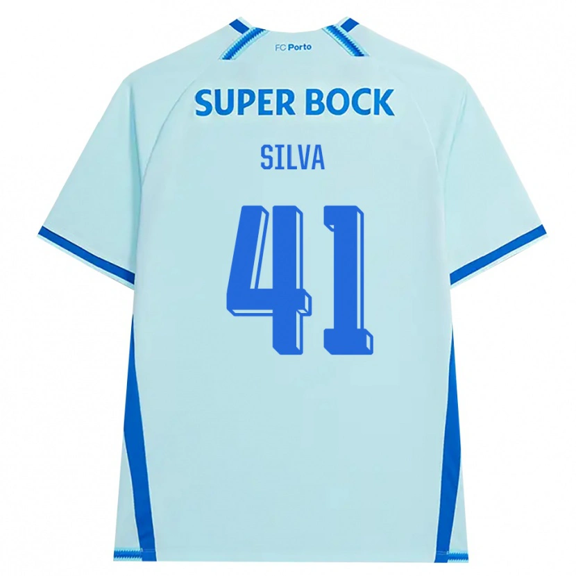 Danxen Mulher Camisola Gonçalo Silva #41 Lightcyan Azul Terceiro 2026/27 Camisa Brasil