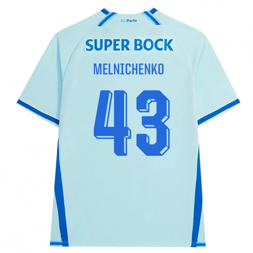 Danxen Mulher Camisola Trofim Melnichenko #43 Lightcyan Azul Terceiro 2026/27 Camisa Brasil