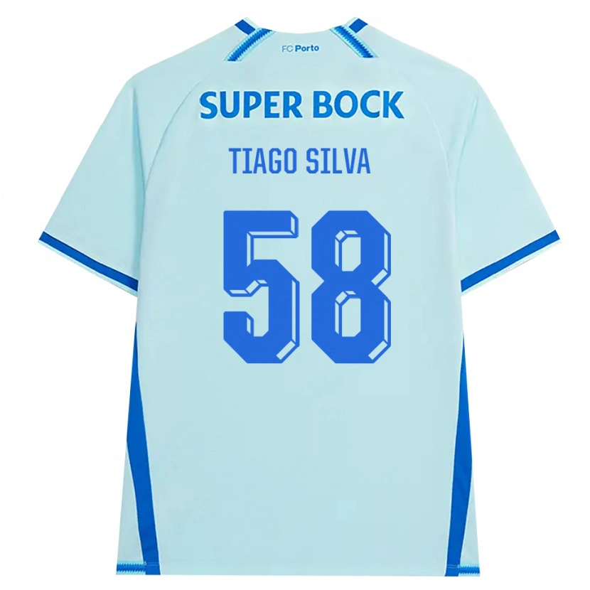 Danxen Mulher Camisola Tiago Silva #58 Lightcyan Azul Terceiro 2026/27 Camisa Brasil