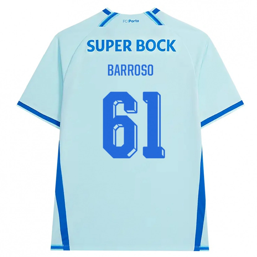 Danxen Mulher Camisola Francisco Barroso #61 Lightcyan Azul Terceiro 2026/27 Camisa Brasil