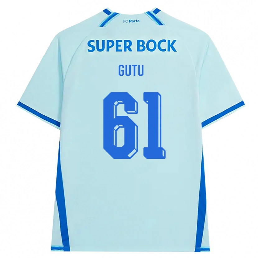 Danxen Mulher Camisola Denis Gutu #61 Lightcyan Azul Terceiro 2026/27 Camisa Brasil