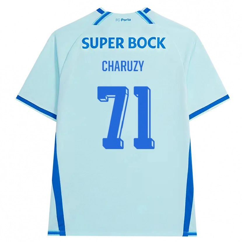 Danxen Mulher Camisola Hubert Charuży #71 Lightcyan Azul Terceiro 2026/27 Camisa Brasil