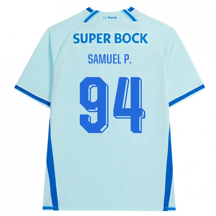 Danxen Mulher Camisola Samuel #94 Lightcyan Azul Terceiro 2026/27 Camisa Brasil