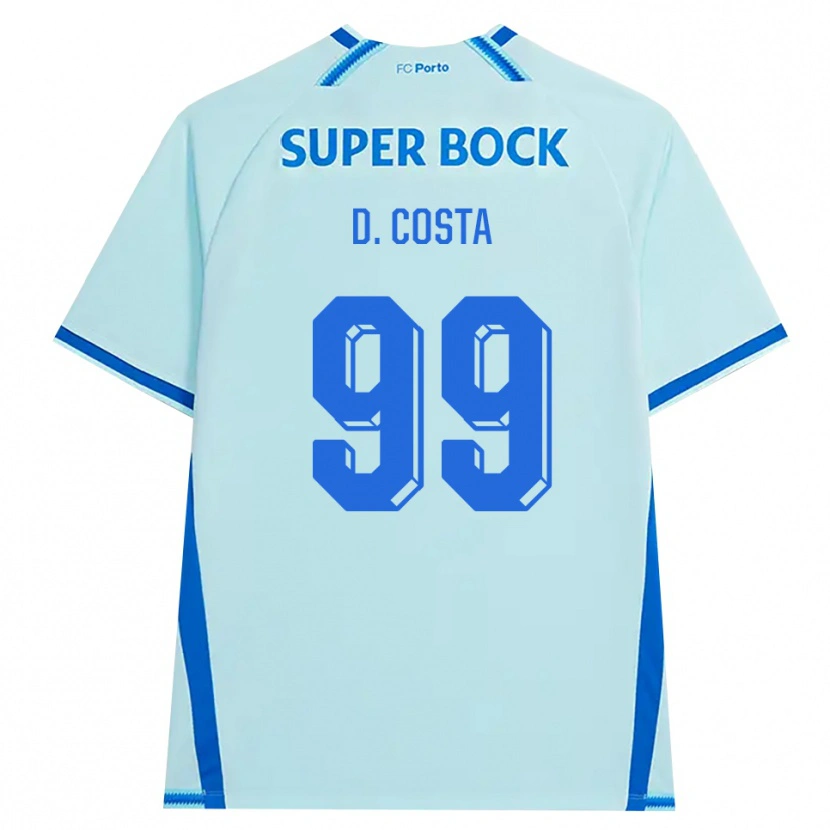 Danxen Mulher Camisola Diogo Costa #99 Lightcyan Azul Terceiro 2026/27 Camisa Brasil
