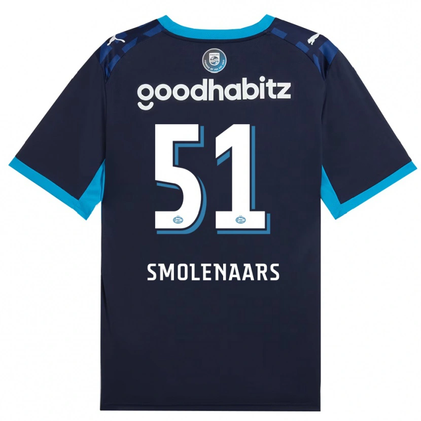 Danxen Mulher Camisola Tijn Smolenaars #51 Dodgerblue Royalblue Terceiro 2026/27 Camisa Brasil