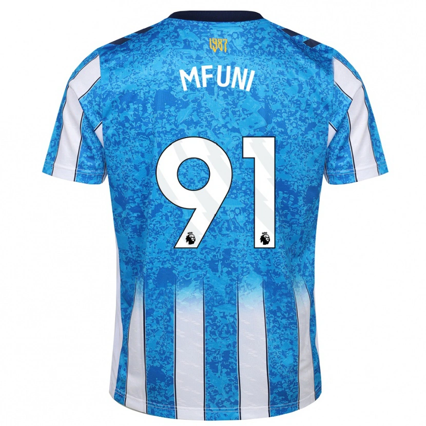 Danxen Mulher Camisola Stephen Mfuni #91 Branco Azul Laranja Principal 2026/27 Camisa Brasil