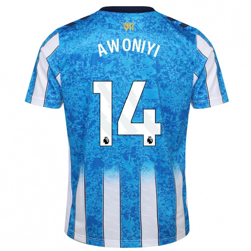 Danxen Mulher Camisola Taiwo Awoniyi #14 Branco Azul Laranja Principal 2026/27 Camisa Brasil