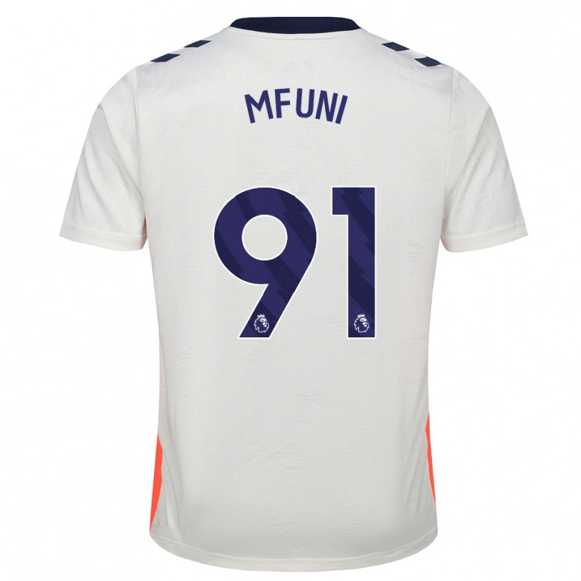 Danxen Mulher Camisola Stephen Mfuni #91 Branco Laranja Azul Real Alternativa 2026/27 Camisa Brasil
