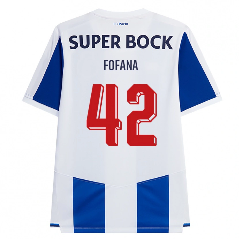 Danxen Mulher Camisola Seko Fofana #42 Azul Branco Vermelho Principal 2026/27 Camisa Brasil