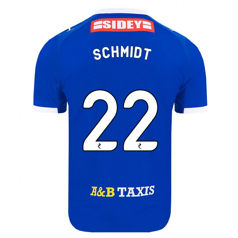 Danxen Mulher Camisola Danny Schmidt #22 Azul Vermelho Amarelo Principal 2026/27 Camisa Brasil