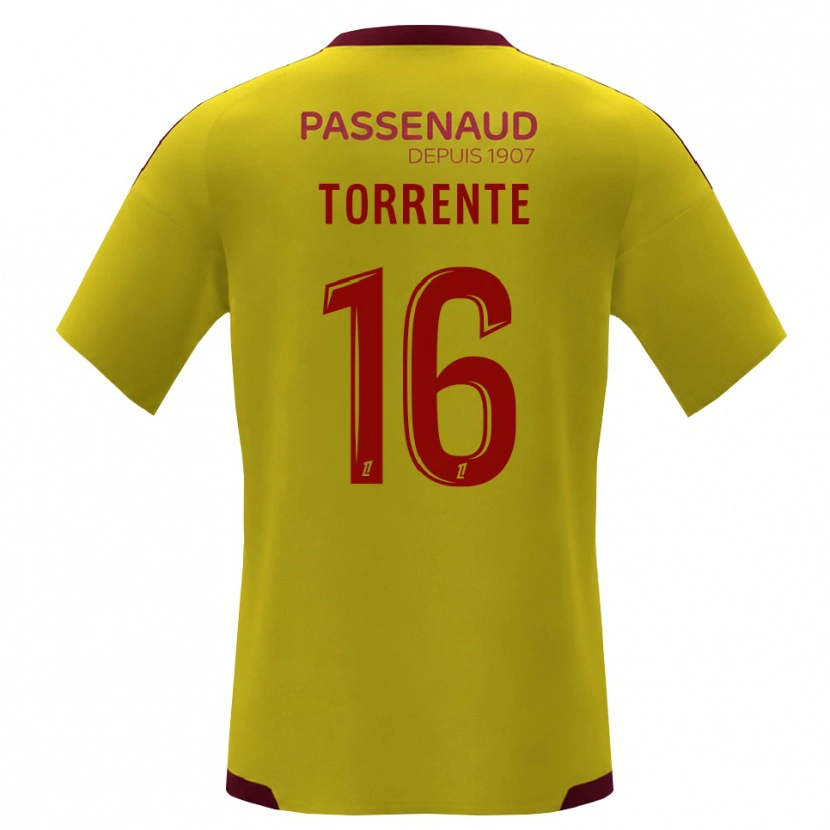 Danxen Mulher Camisola Raúl Torrente #16 Amarelo Vermelho Verde Alternativa 2026/27 Camisa Brasil