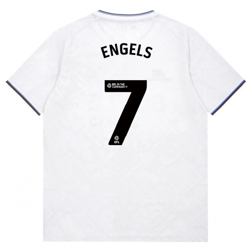 Danxen Criança Camisola Arne Engels #7 Borgonha Branco Alternativa 2026/27 Camisa Brasil