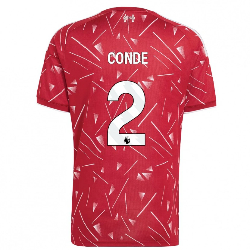 Danxen Criança Camisola Lenix Conde #2 Branco Vermelho Principal 2026/27 Camisa Brasil