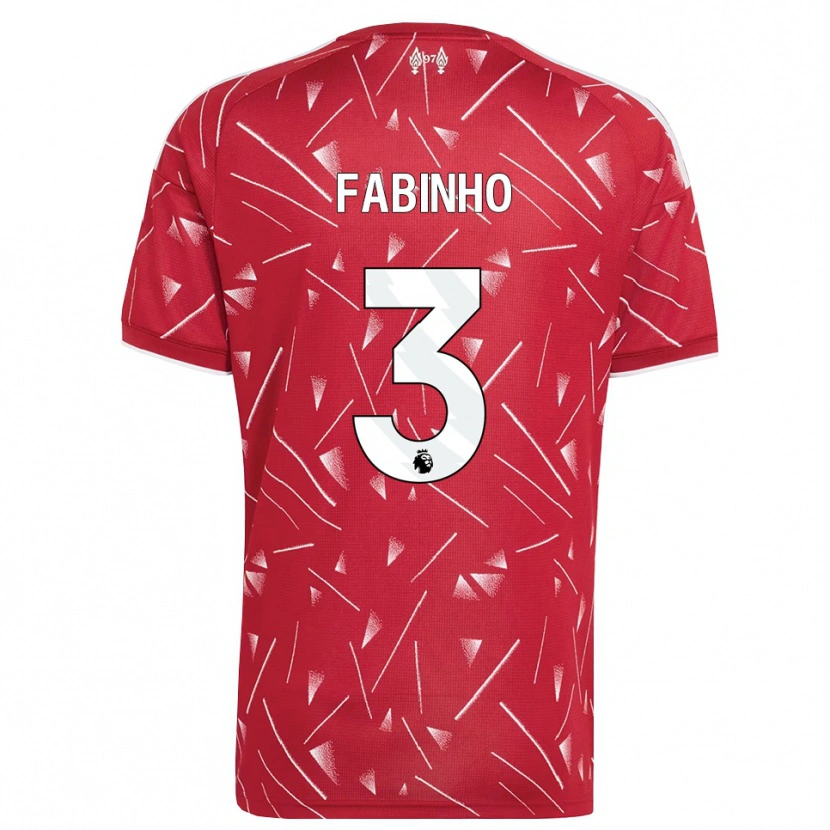 Danxen Criança Camisola Fabinho #3 Branco Vermelho Principal 2026/27 Camisa Brasil