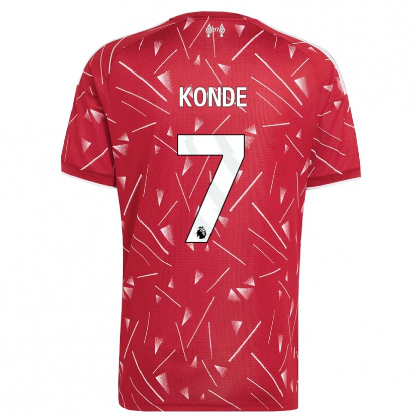 Danxen Criança Camisola Isaac Konde #7 Branco Vermelho Principal 2026/27 Camisa Brasil