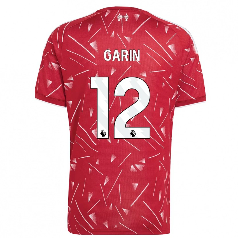 Danxen Criança Camisola Isaiah Garin #12 Branco Vermelho Principal 2026/27 Camisa Brasil