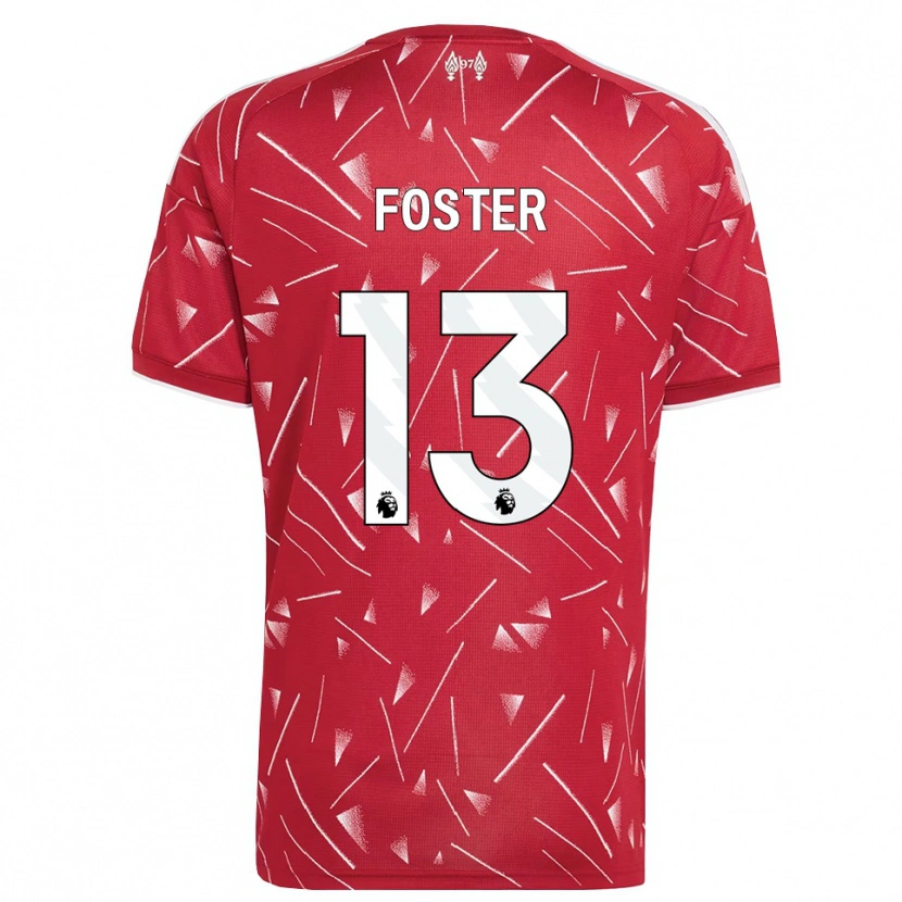 Danxen Criança Camisola Rylee Foster #13 Branco Vermelho Principal 2026/27 Camisa Brasil