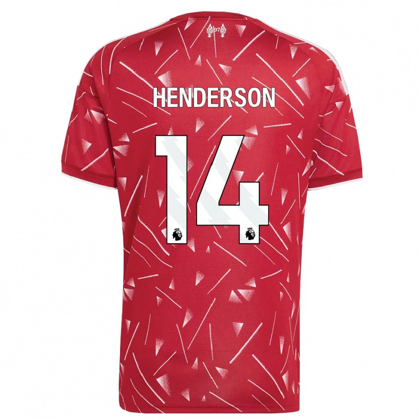Danxen Criança Camisola Henderson #14 Branco Vermelho Principal 2026/27 Camisa Brasil