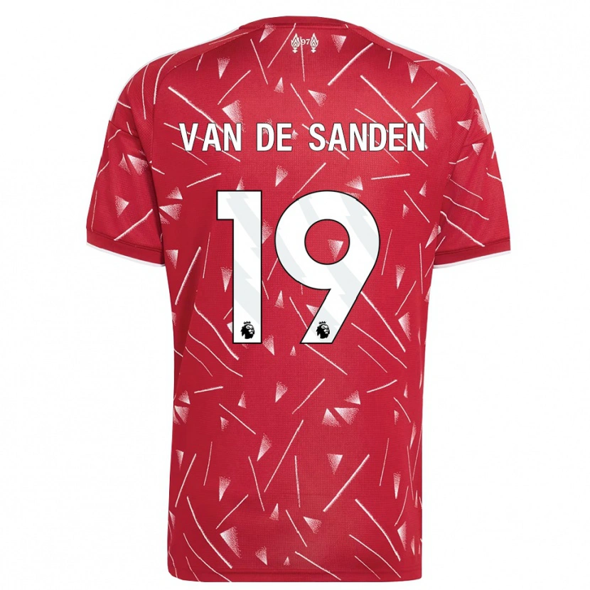 Danxen Criança Camisola Shanice Van De Sanden #19 Branco Vermelho Principal 2026/27 Camisa Brasil
