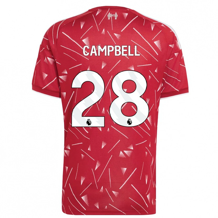 Danxen Criança Camisola Megan Campbell #28 Branco Vermelho Principal 2026/27 Camisa Brasil