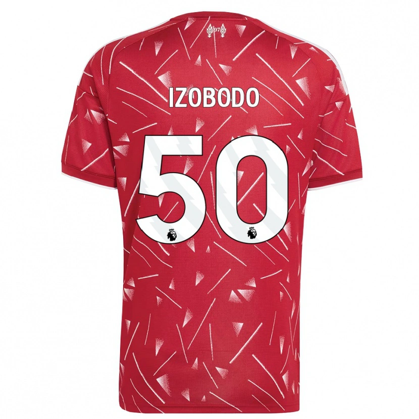 Danxen Criança Camisola Elijah Izobodo John #50 Branco Vermelho Principal 2026/27 Camisa Brasil