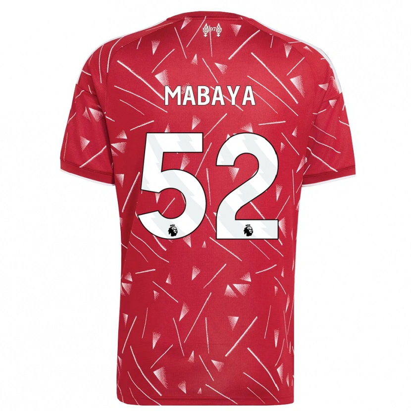 Danxen Criança Camisola Isaac Mabaya #52 Branco Vermelho Principal 2026/27 Camisa Brasil