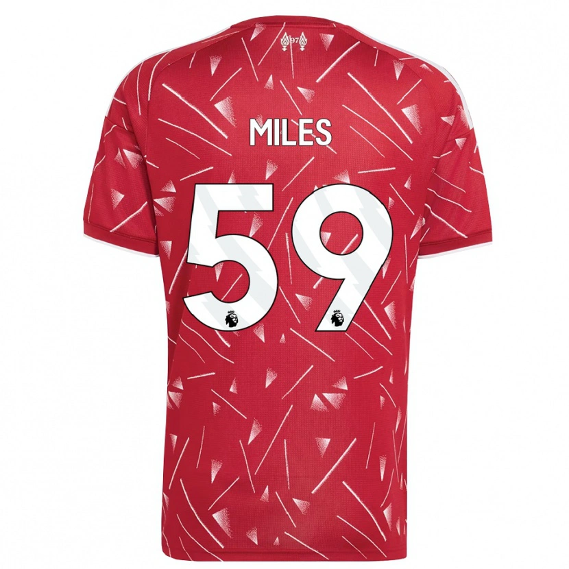 Danxen Criança Camisola Terence Miles #59 Branco Vermelho Principal 2026/27 Camisa Brasil