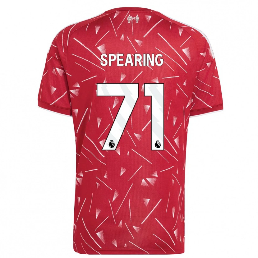 Danxen Criança Camisola Jay Spearing #71 Branco Vermelho Principal 2026/27 Camisa Brasil