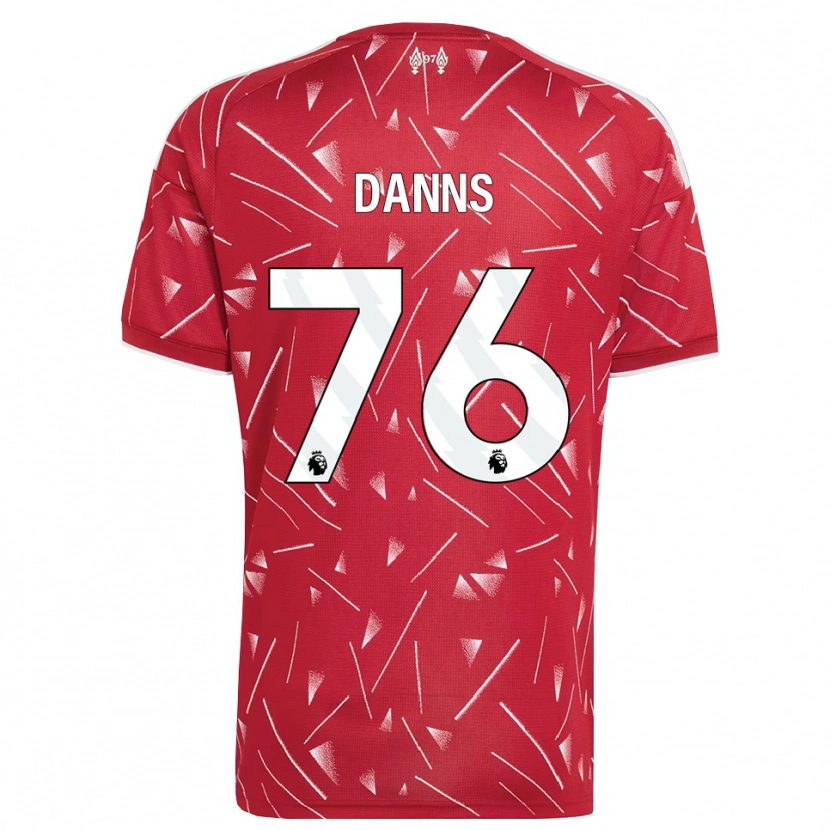 Danxen Criança Camisola Jayden Danns #76 Branco Vermelho Principal 2026/27 Camisa Brasil