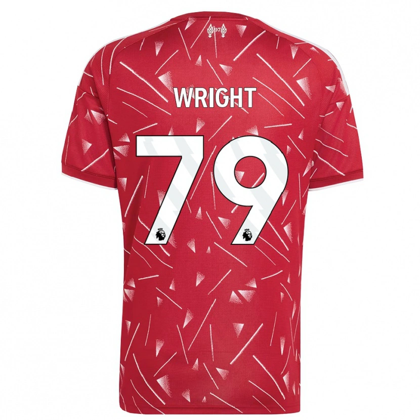 Danxen Criança Camisola Will Wright #79 Branco Vermelho Principal 2026/27 Camisa Brasil
