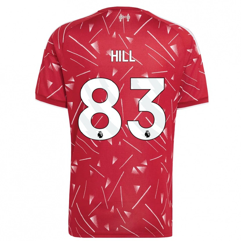 Danxen Criança Camisola Thomas Hill #83 Branco Vermelho Principal 2026/27 Camisa Brasil