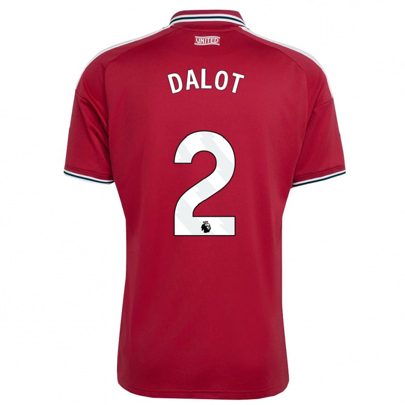 Danxen Criança Camisola Diogo Dalot #2 Vermelho Amarelo Branco Principal 2026/27 Camisa Brasil