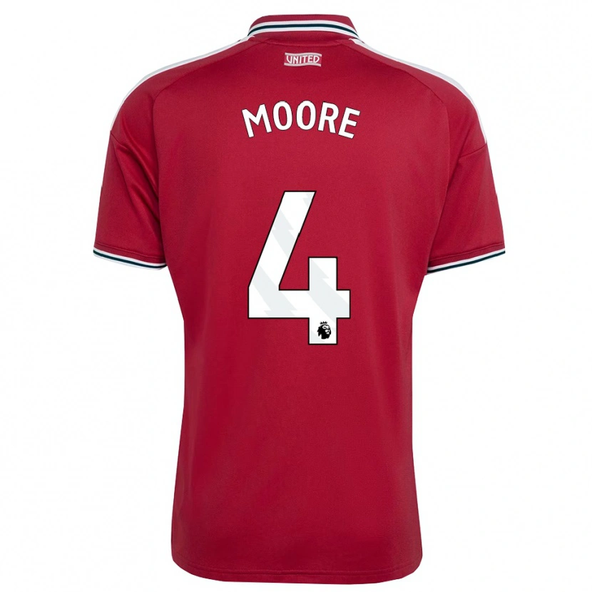 Danxen Criança Camisola Jade Moore #4 Vermelho Amarelo Branco Principal 2026/27 Camisa Brasil