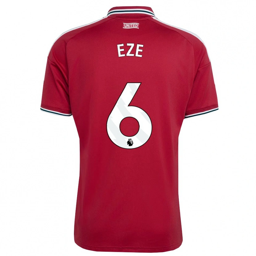 Danxen Criança Camisola David Eze #6 Vermelho Amarelo Branco Principal 2026/27 Camisa Brasil
