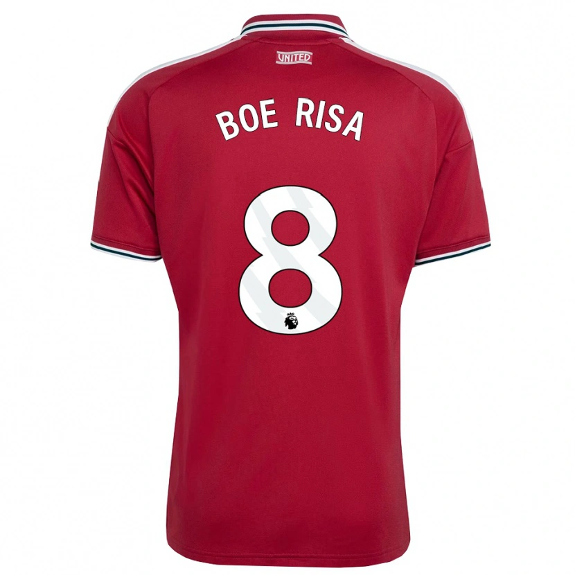 Danxen Criança Camisola Vilde Boe Risa #8 Vermelho Amarelo Branco Principal 2026/27 Camisa Brasil