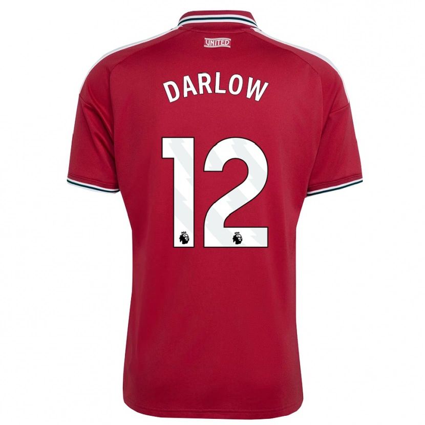 Danxen Criança Camisola Karl Darlow #12 Vermelho Amarelo Branco Principal 2026/27 Camisa Brasil