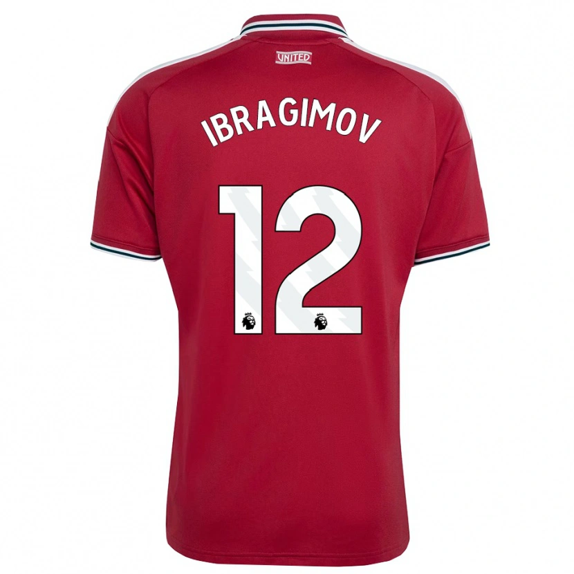 Danxen Criança Camisola Gazi Ibragimov #12 Vermelho Amarelo Branco Principal 2026/27 Camisa Brasil