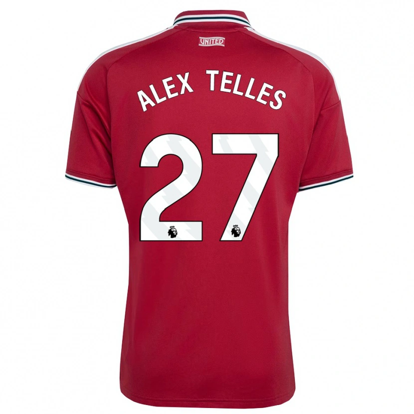 Danxen Criança Camisola Alex Nicolao Telles #27 Vermelho Amarelo Branco Principal 2026/27 Camisa Brasil