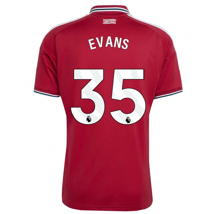 Danxen Criança Camisola Jonny Evans #35 Vermelho Amarelo Branco Principal 2026/27 Camisa Brasil