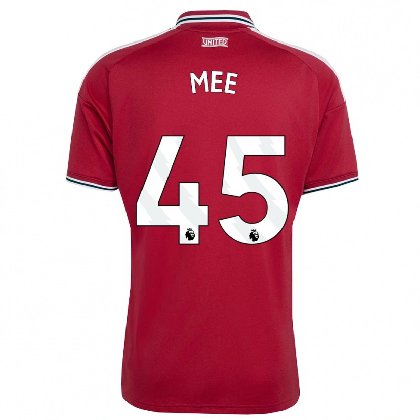 Danxen Criança Camisola Dermot Mee #45 Vermelho Amarelo Branco Principal 2026/27 Camisa Brasil