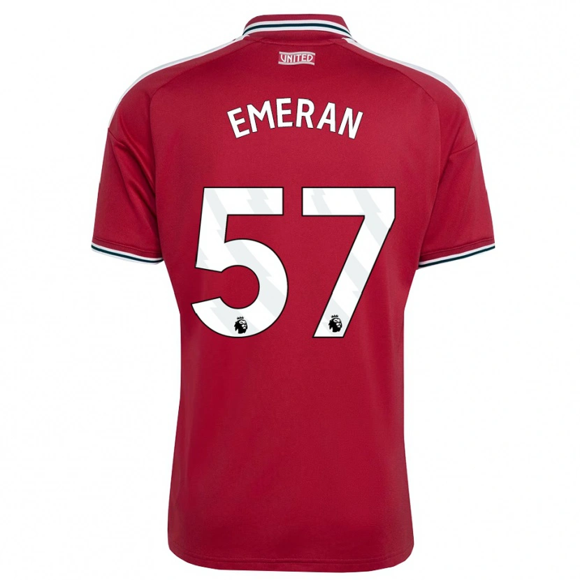 Danxen Criança Camisola Noam Emeran #57 Vermelho Amarelo Branco Principal 2026/27 Camisa Brasil