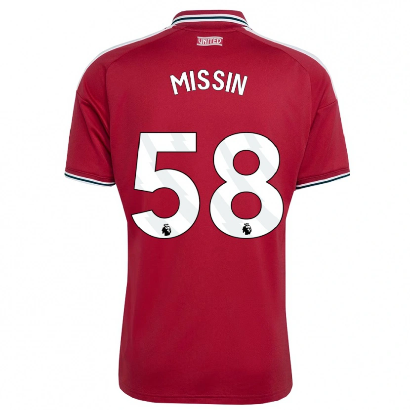 Danxen Criança Camisola Ashton Missin #58 Vermelho Amarelo Branco Principal 2026/27 Camisa Brasil