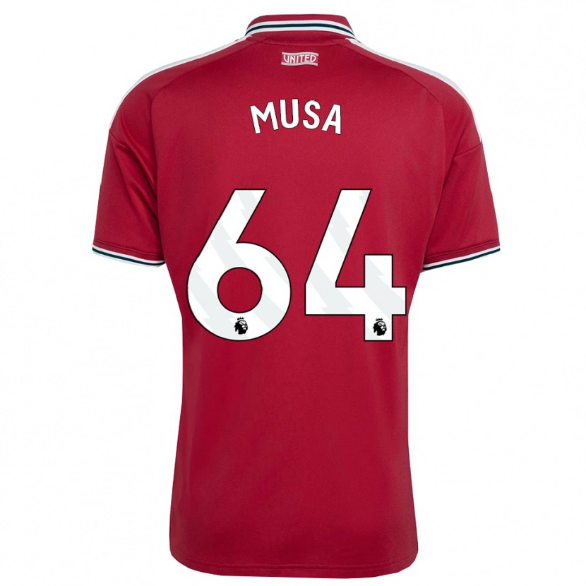 Danxen Criança Camisola Victor Musa #64 Vermelho Amarelo Branco Principal 2026/27 Camisa Brasil