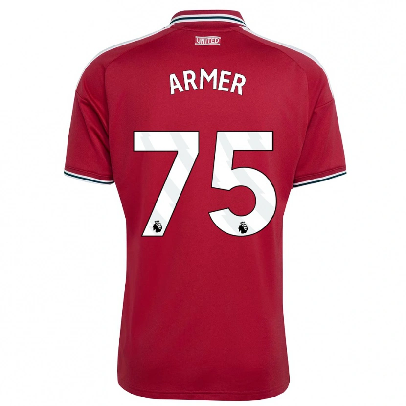 Danxen Criança Camisola Daniel Armer #75 Vermelho Amarelo Branco Principal 2026/27 Camisa Brasil