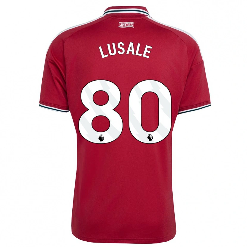 Danxen Criança Camisola Samuel Lusale #80 Vermelho Amarelo Branco Principal 2026/27 Camisa Brasil