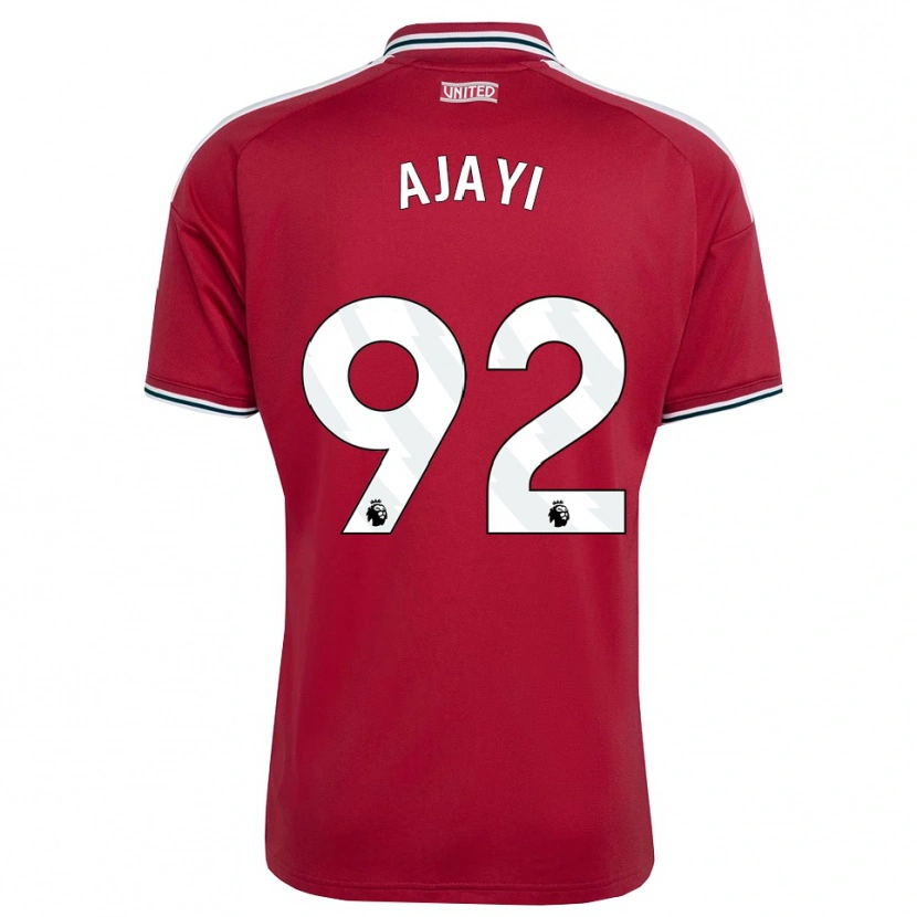 Danxen Criança Camisola Noah Ajayi #92 Vermelho Amarelo Branco Principal 2026/27 Camisa Brasil