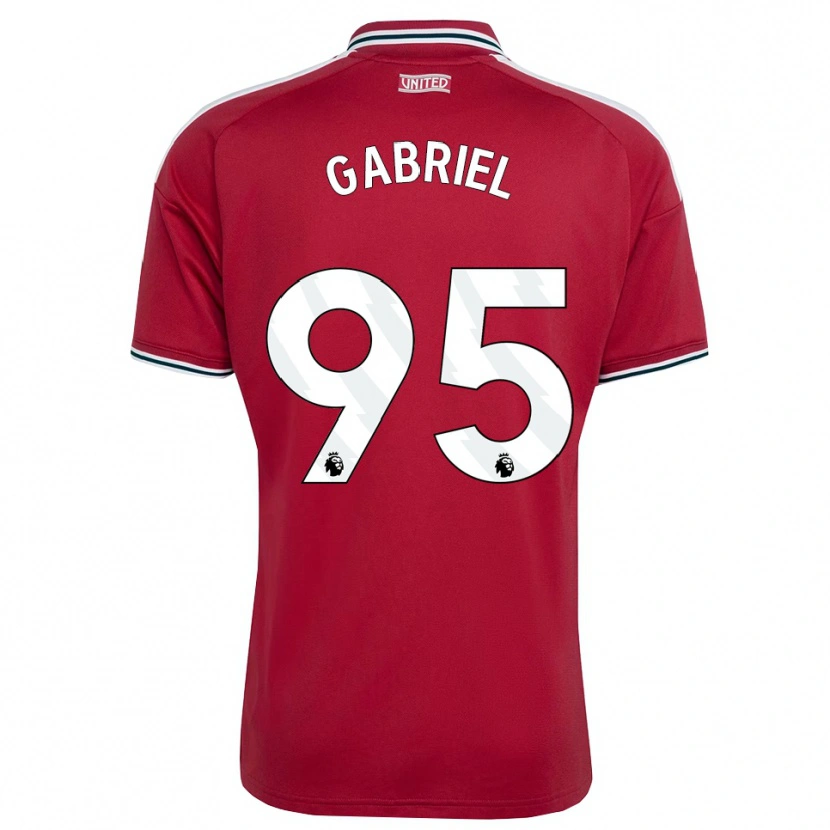 Danxen Criança Camisola Jj Gabriel #95 Vermelho Amarelo Branco Principal 2026/27 Camisa Brasil