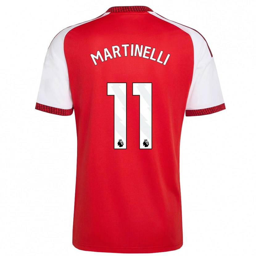 Danxen Criança Camisola Gabriel Martinelli #11 Vermelho Branco Preto Principal 2026/27 Camisa Brasil