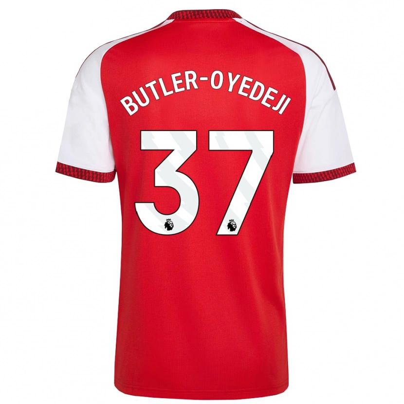 Danxen Criança Camisola Nathan Butler-Oyedeji #37 Vermelho Branco Preto Principal 2026/27 Camisa Brasil