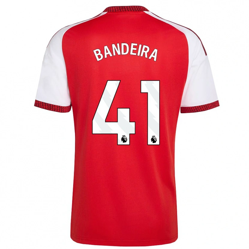 Danxen Criança Camisola Mauro Bandeira #41 Vermelho Branco Preto Principal 2026/27 Camisa Brasil